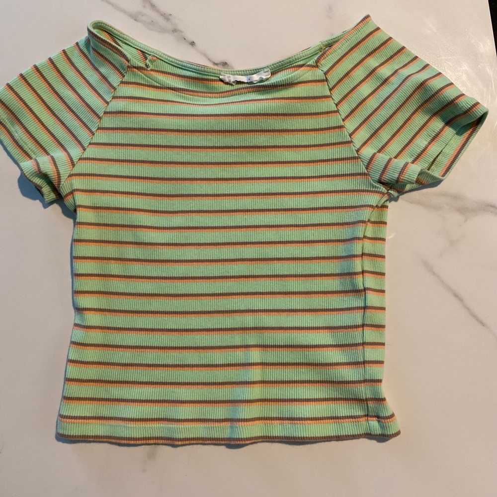 Lush striped crop top